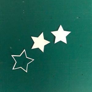 Glowing star/star outlines $1 for 5 of each